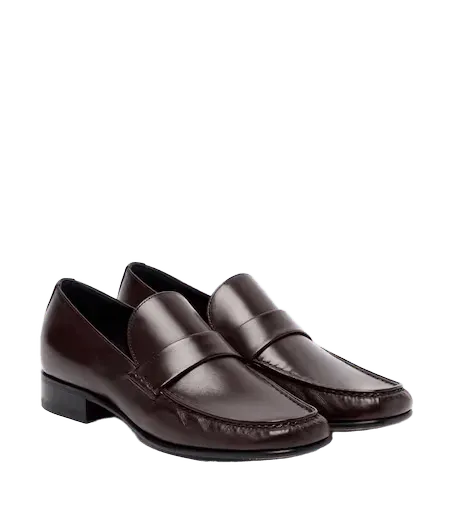 Leather loafers