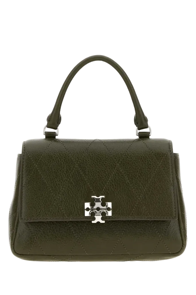 Tory Burch Quilted Top Handle Bag — Green
