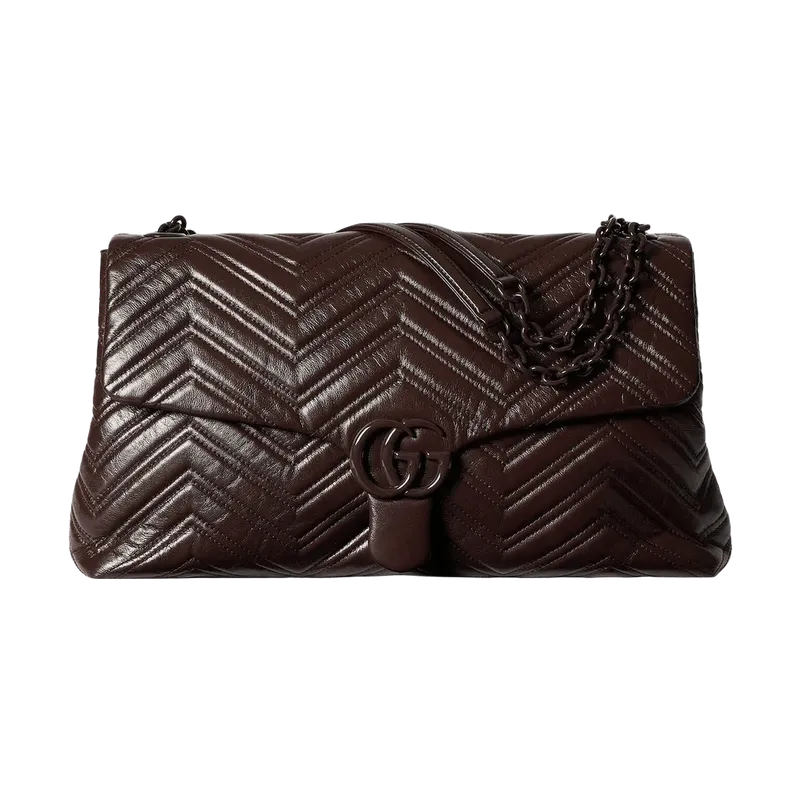 Gucci Marmont Shoulder Bag — Brown