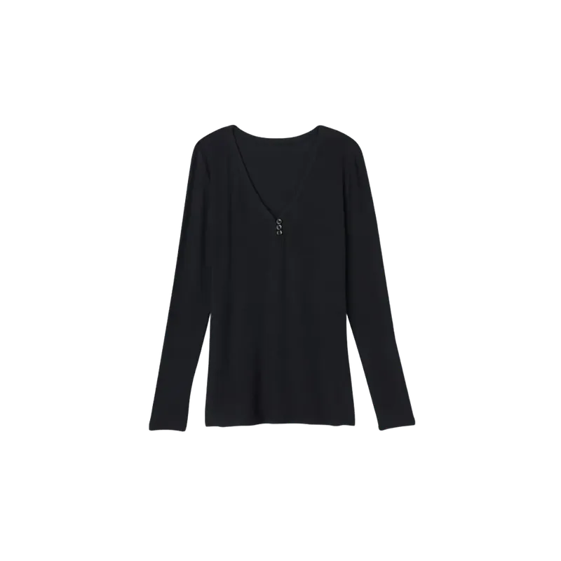 The Softest Ribbed Long Sleeve Henley