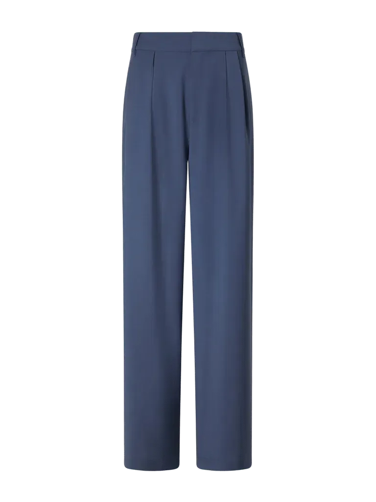 Woven wide-leg pants