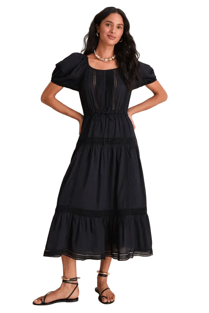 Noir Isolde Short Sleeve Cotton Dress