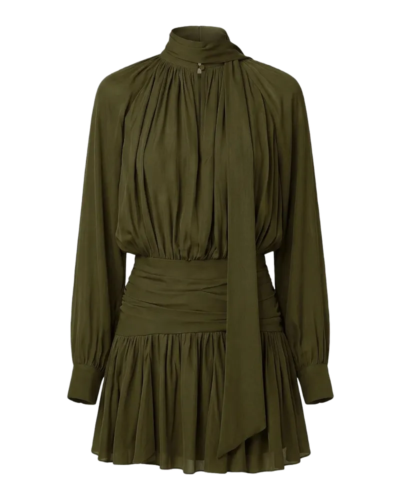 Courtney Draped Georgette Mini Dress