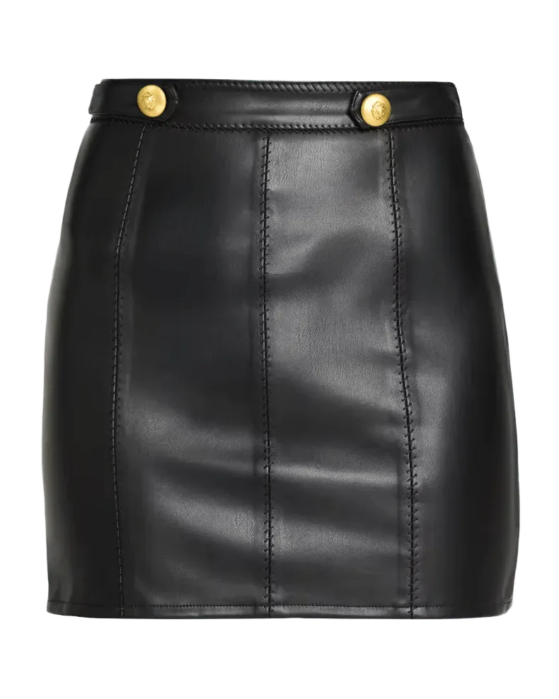 Arlena Faux-Leather Mini Skirt
