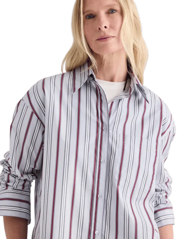 Big Joe Shirt in Striped Superfine Poplin