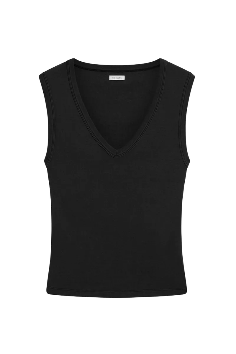 Organic Cotton 90s Top - Jet Black
