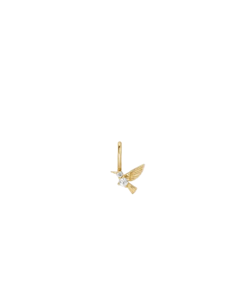 Diamond Hummingbird Mini Charm