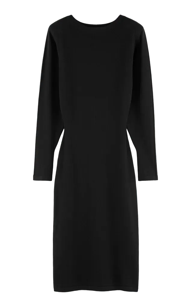Knitted Cotton Midi Dress