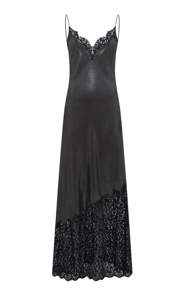 Pomona Foiled Wool Maxi Dress
