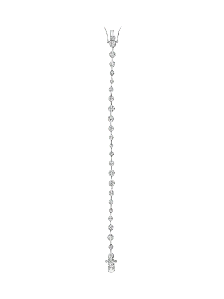 COLETTE BEZEL RIVIÈRE BRACELET IN MOISSANITE, STERLING SILVER