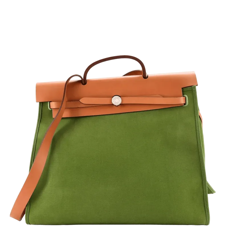 Herbag Zip Leather and Toile 39