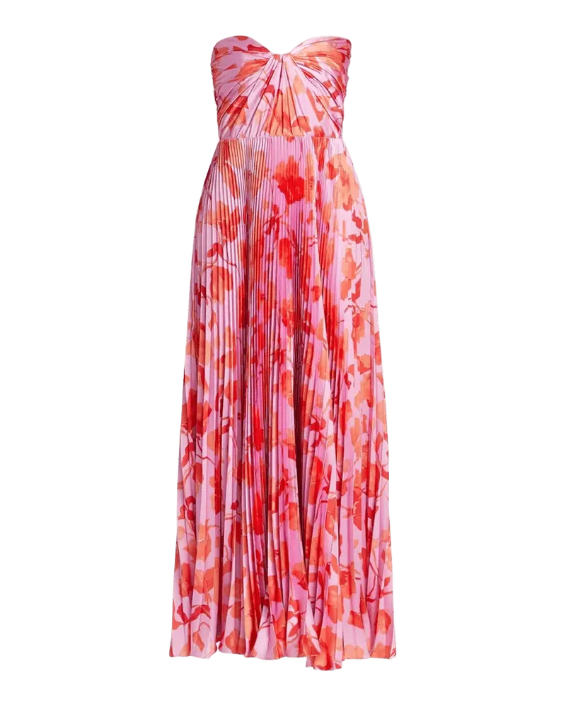Nora Printed Satin Gown