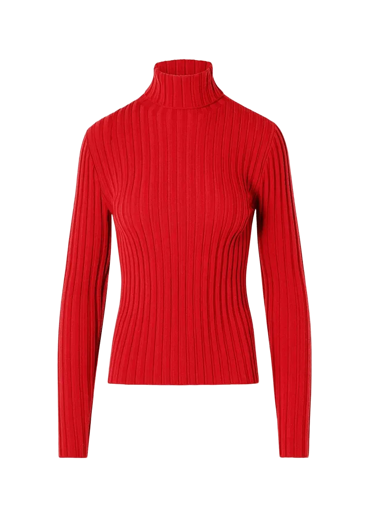 Akris punto Wool Knit Turtleneck Sweater