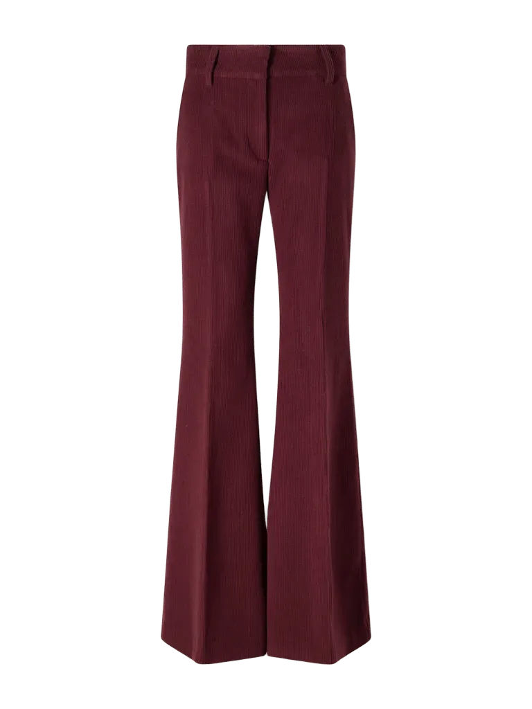Rhein cashmere and wool-blend flared pants