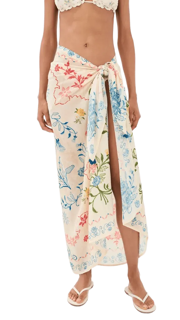Marine Bleu Sarong Skirt