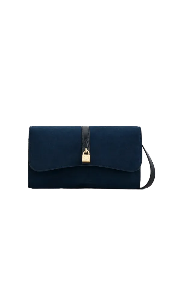 Stella Ryder Alter Suede Wallet With Strap