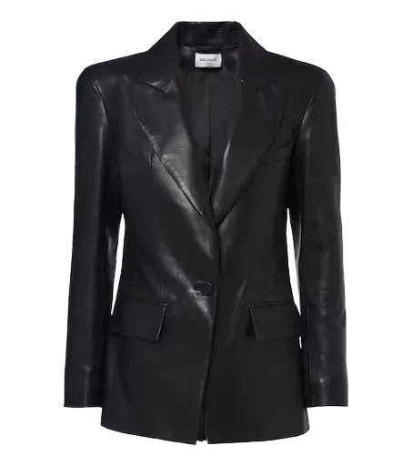 Leather blazer