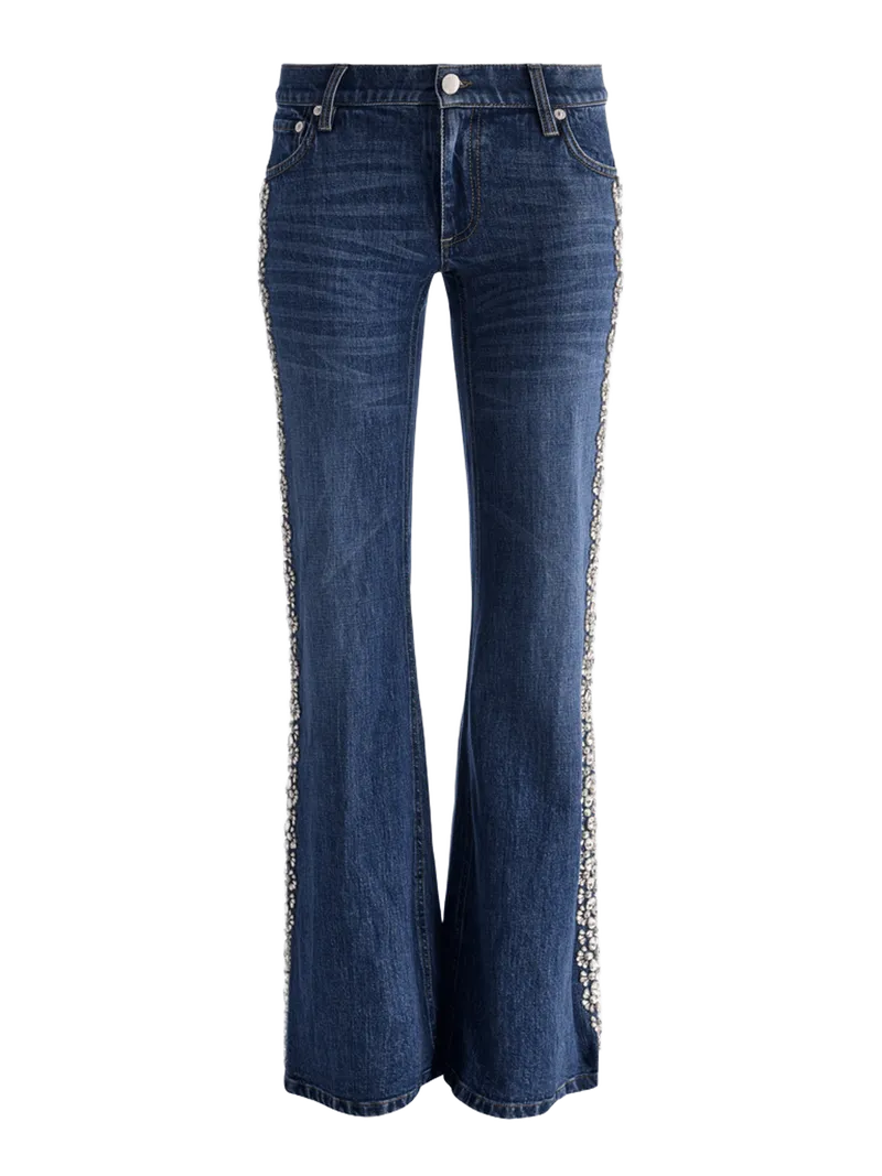 EMRYN EMBELLISHED JEAN - GEORGETTA VINTAGE BLUE
