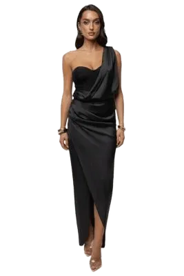 Women's Draped Radiance Maxi Dress
