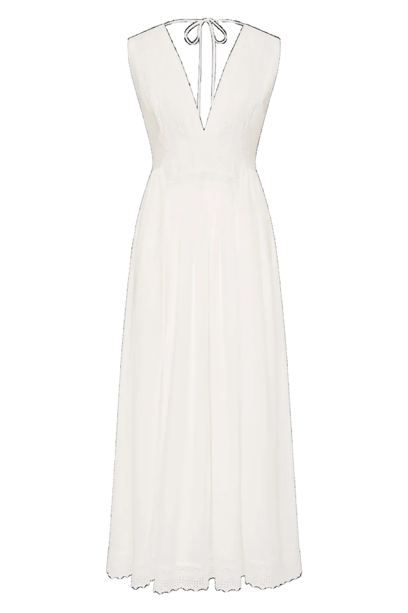 Dalila Midi Dress Fernanda Lace Antique White