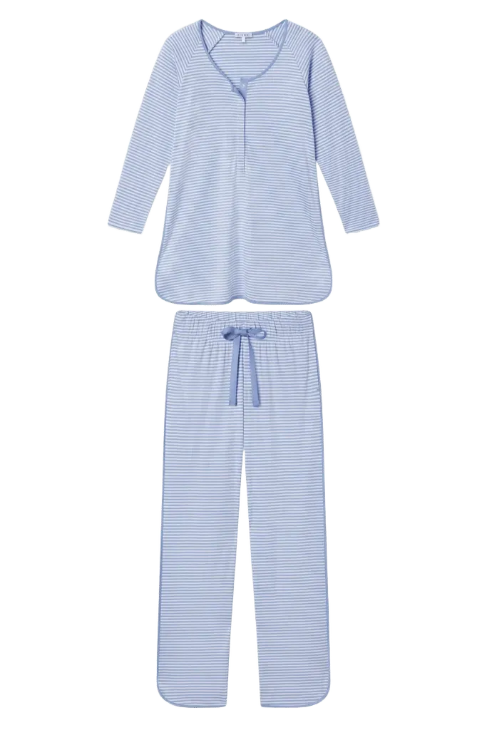 Pima Maternity Long-Long Set in Hydrangea
