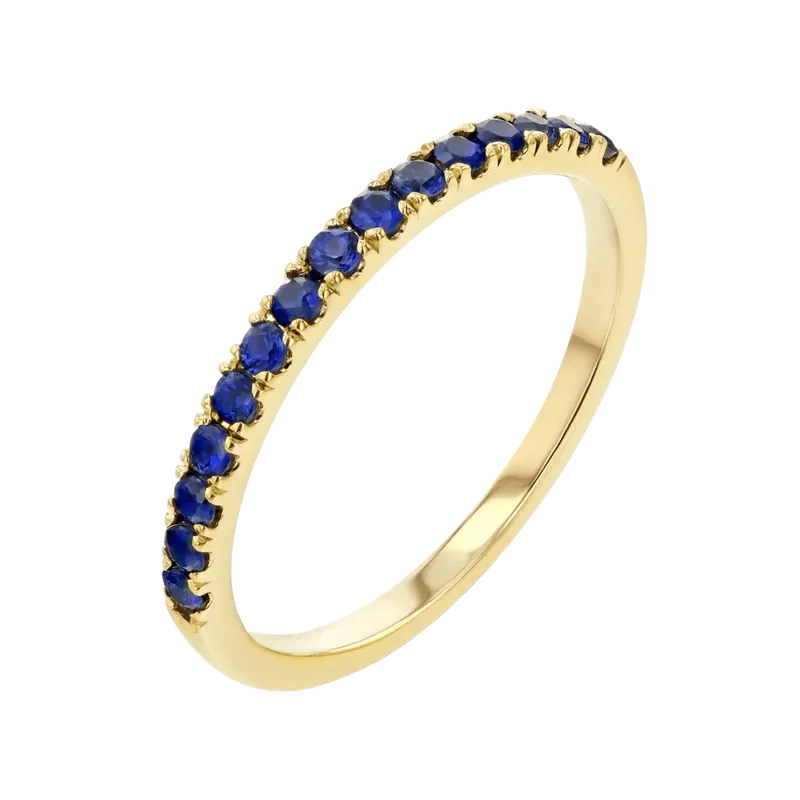 Sapphire Pavé Ring