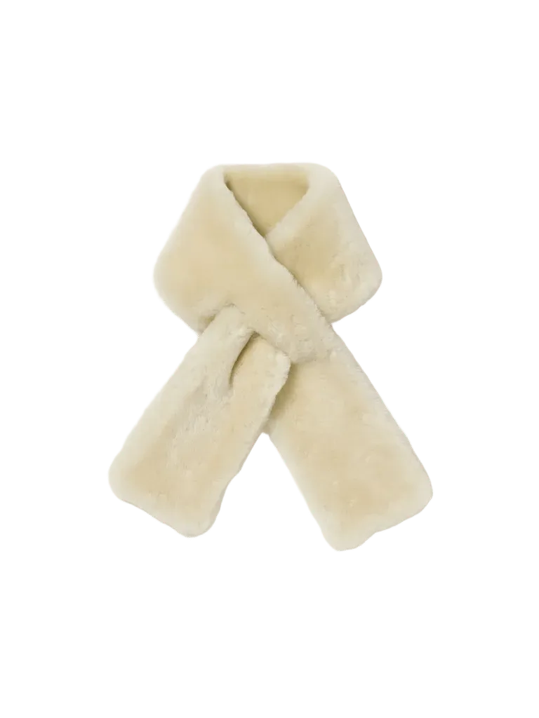 STRAIGHT MERINO MOUTON FUR STOLE