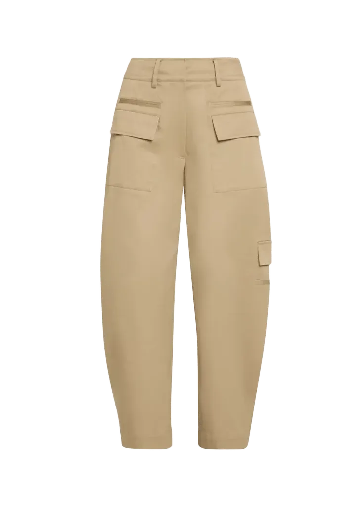 Talla Barrel-Leg Cotton Cargo Pants