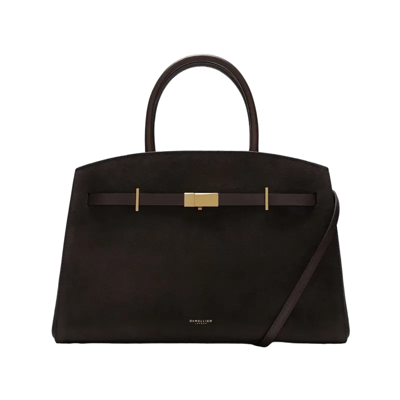 The Midi Hudson - Dark chocolate suede