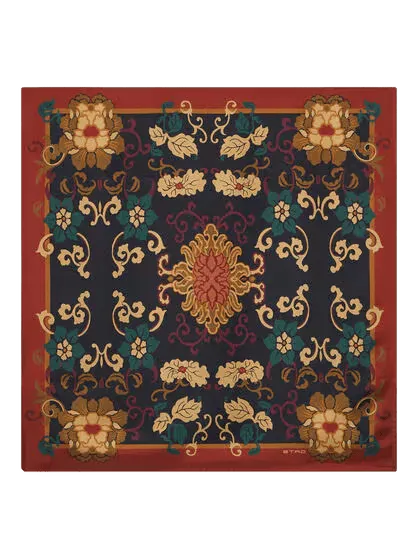 FLORAL SILK SCARF