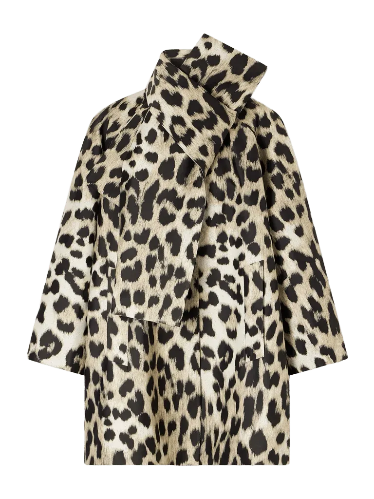 Leopard-print jacquard smart jacket