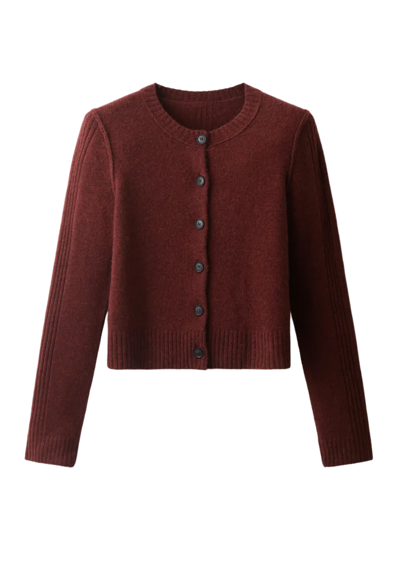Rib Sleeve Cardigan