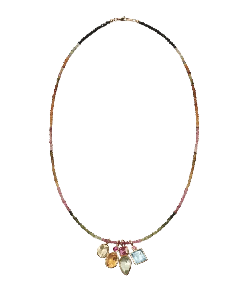Fine Mood Charm Necklace in Tourmaline Trove
