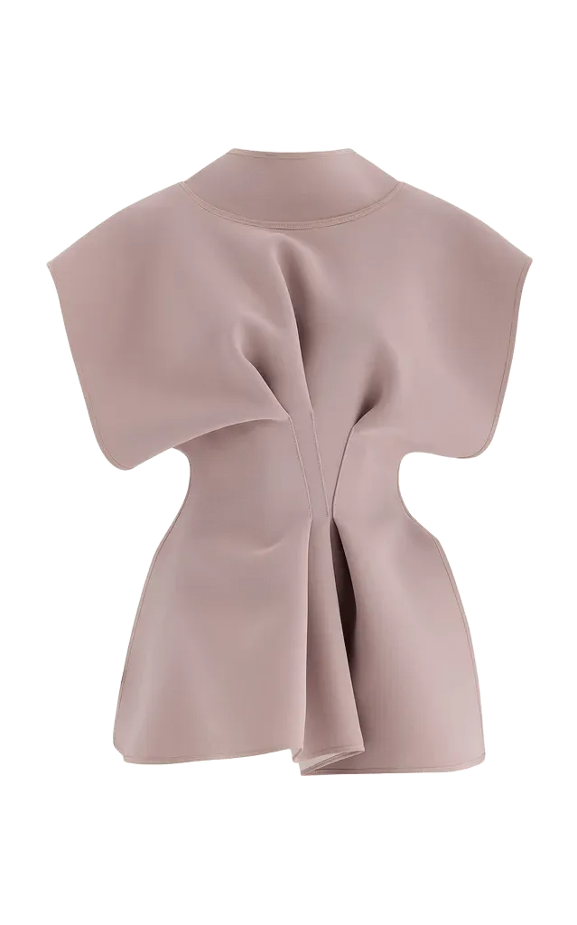 Endure Pleated Satin Top