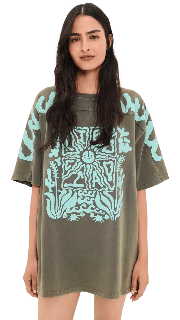 Coral Reef Tee Dress