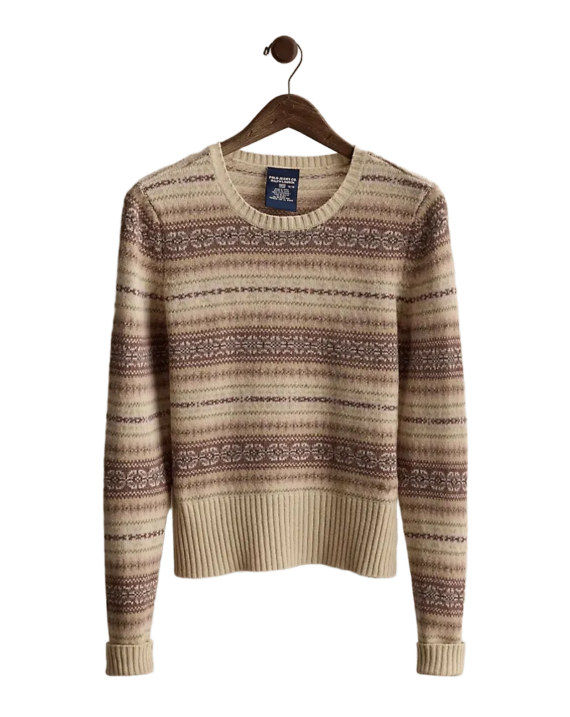 c. 2001 Fair Isle Wool Sweater - Size M