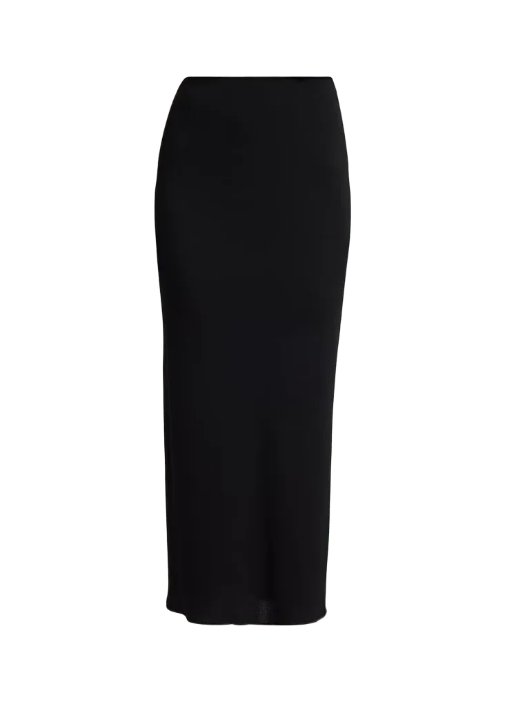 Draped Midi Pencil Skirt
