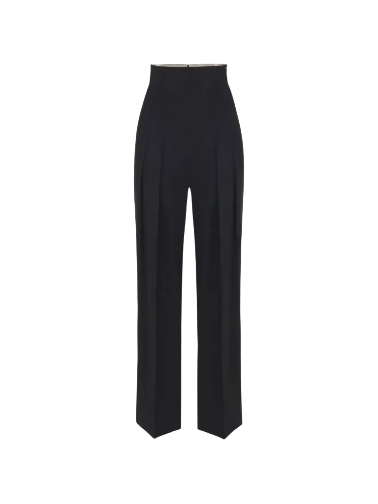 Elisabetta Franchi flowing gabardine trousers