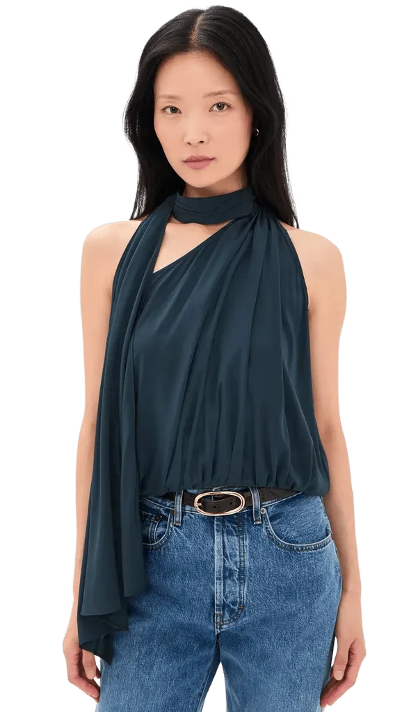 Celeste Silk Top