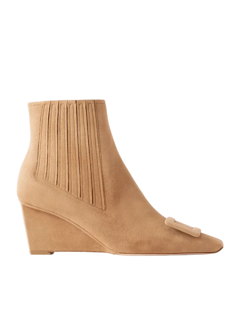 Belle Vivier 60 suede ankle boots
