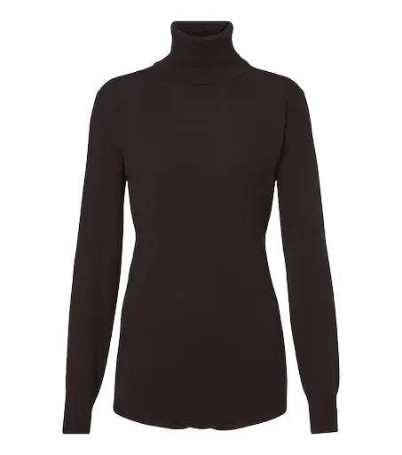Wool and cashmere turtleneck sweater