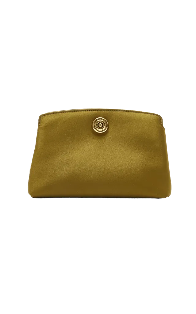 Pushlock Satin Clutch