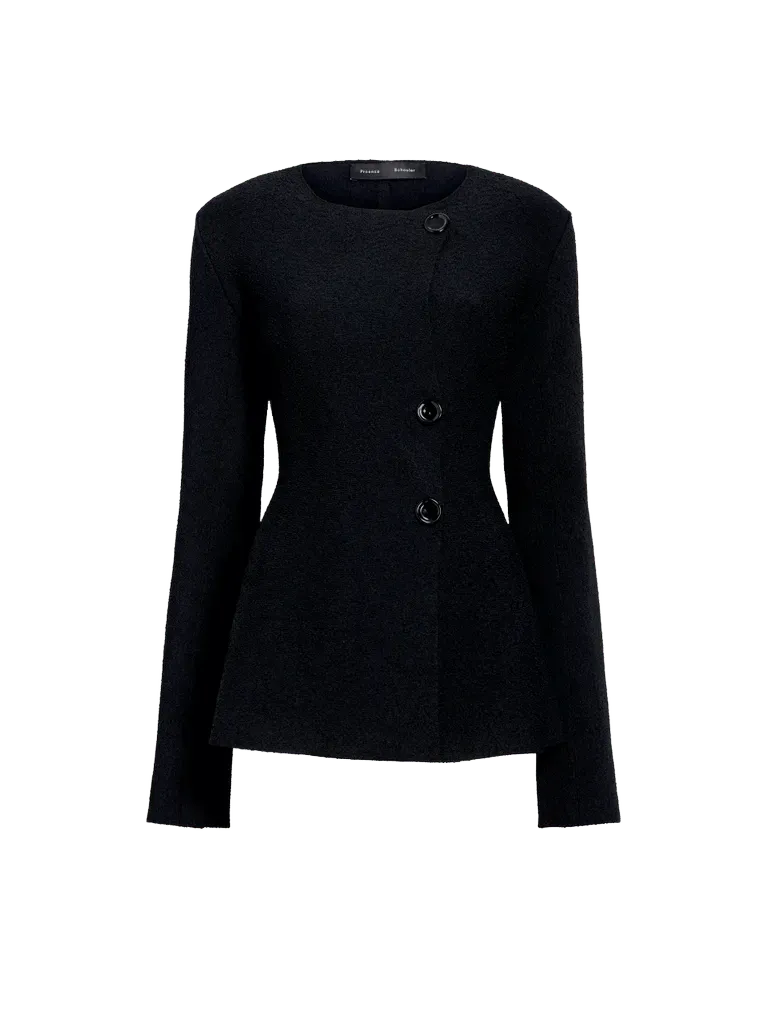 Sukki Jacket in Draped Viscose - Black