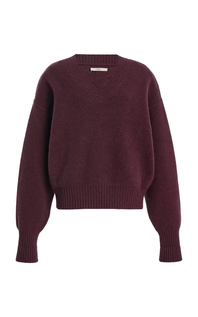Robbie Oversized V-Neck Yak Wool Sweater