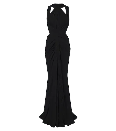 Draped gown