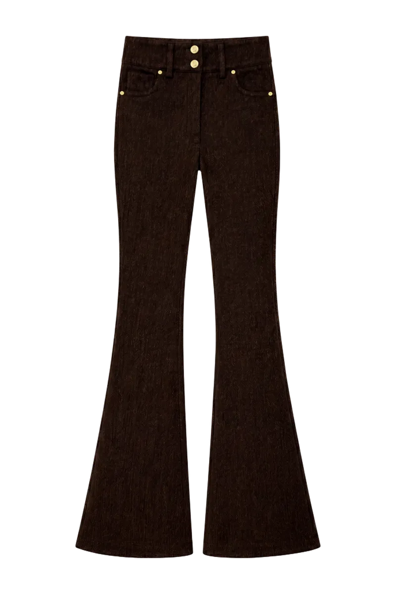 Contour Heritage Flare Trouser (Bournville Herringbone)