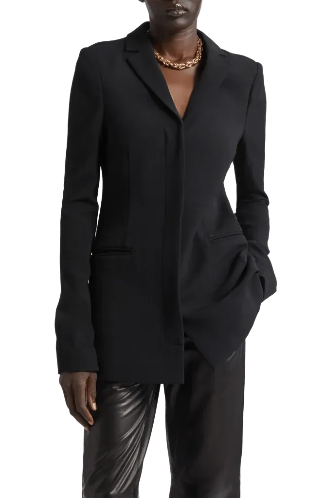 Slim Wool Blend Blazer