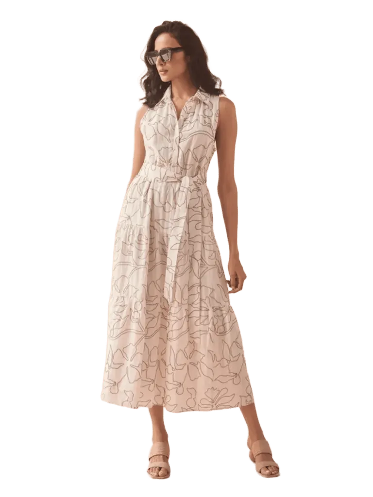 Emeline Maxi Dress in Uma Coconut