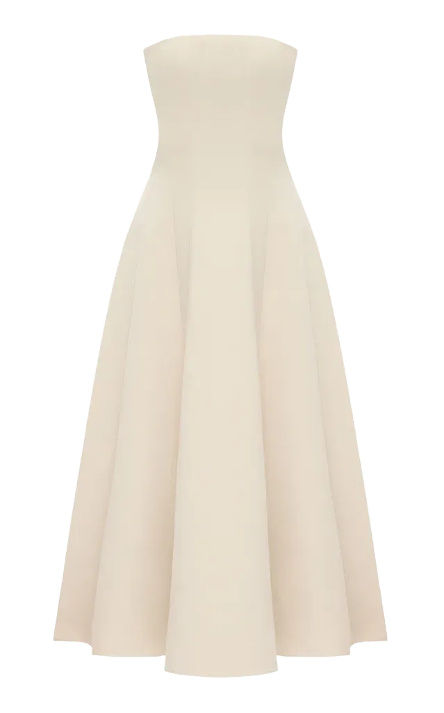Corset Midi Dress With Pockets