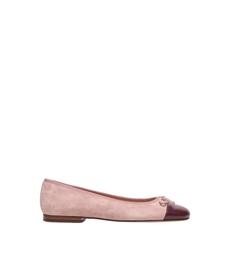 RITLA CAPTOE BALLET FLATS PINK SUEDE